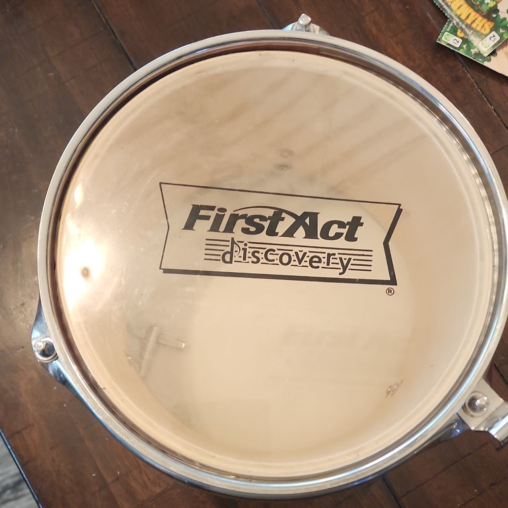 First Act Discovery Rack Tom Drum Flame Design Metal Plastic