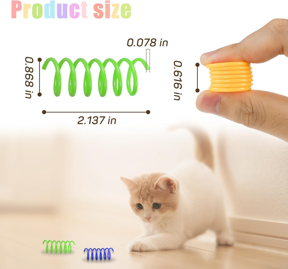 Interactive Cat Spiral Creative Spring Toy to Kill Time and Keep Fit, Sturdy and