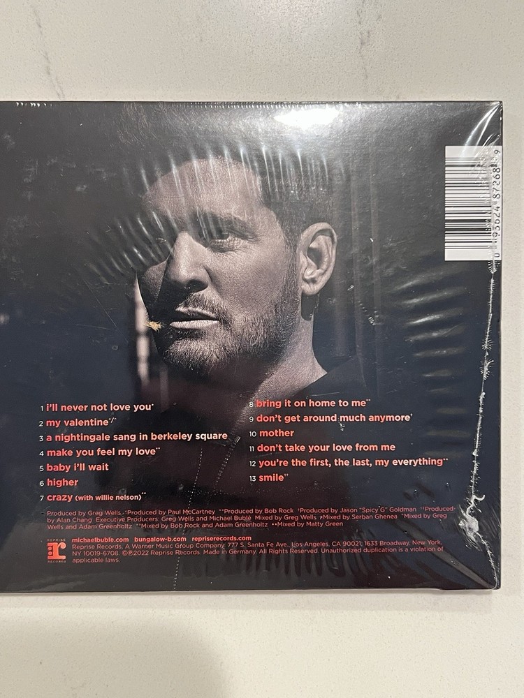 Michael Buble Higher Autographed Signed In Silver Booklet & Sealed Target CD #1