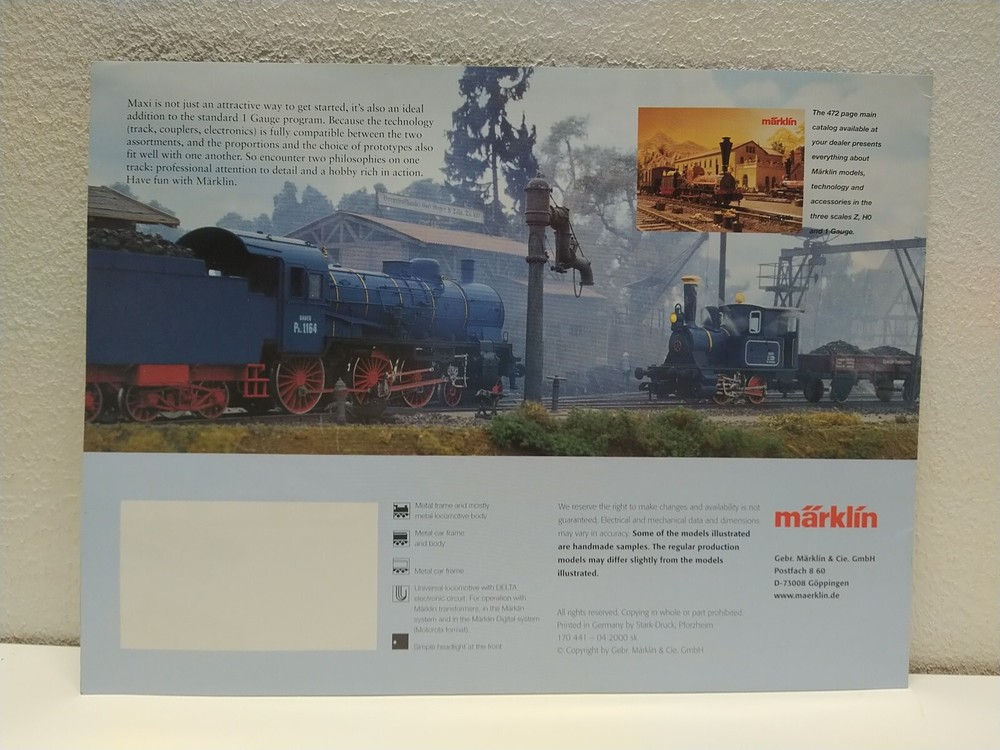 Marklin 2000 Catalog Model Train Railroad Toy