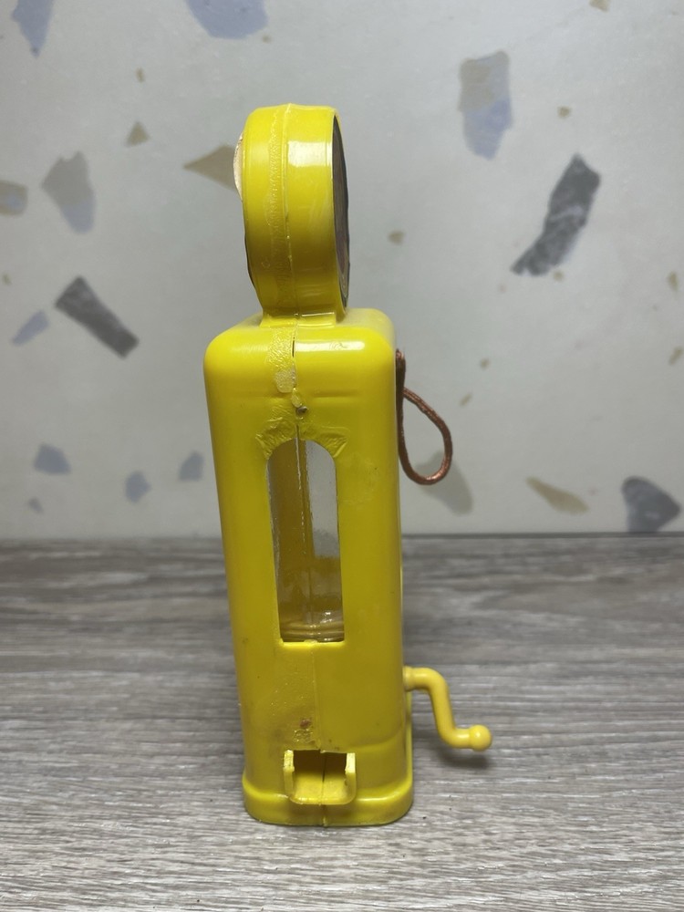 Vintage Candy Container Millstein Co. Candy Pump in YELLOW
