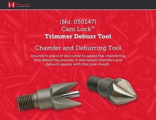 Durable Cam Lock Trimmer Deburr Tool - Chamfer & Deburring Heads for Reloading