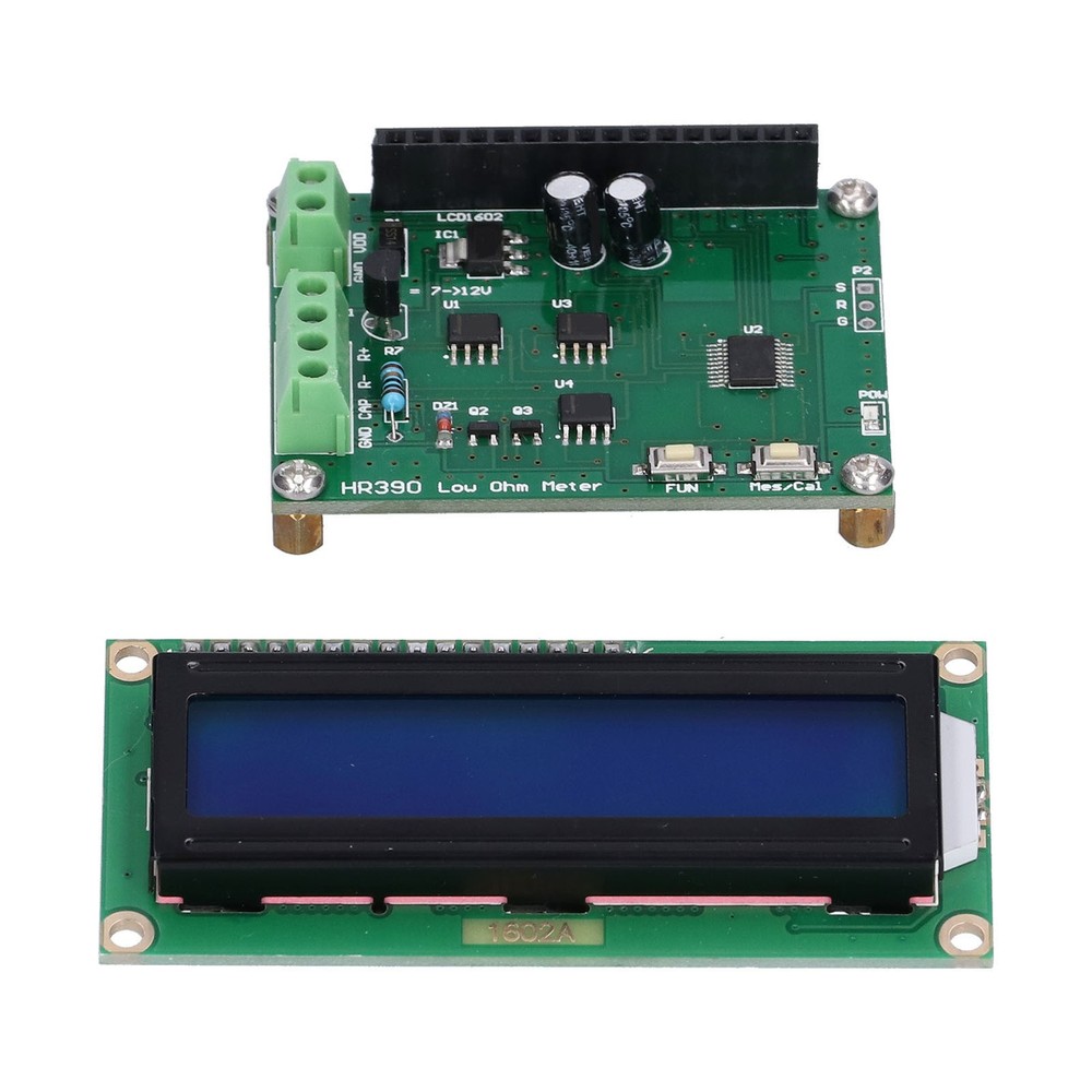Low Resistance Ohmmeter Milliohm Meter Accurate Capacitance Tester HR390