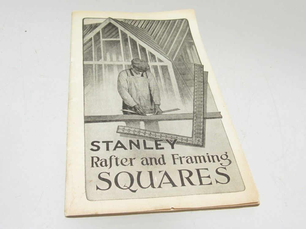 Original 1937 Stanley Rafter and Framing Square Catalog Tool  inv TP152