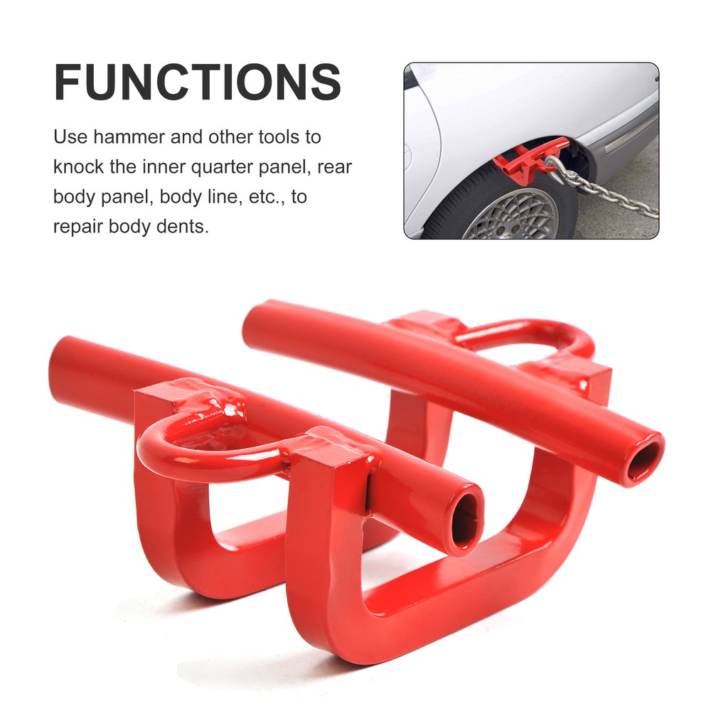 Pair Quarter Puller Powder Coated Quarter Panel Puller Dent Repair Kit Universal