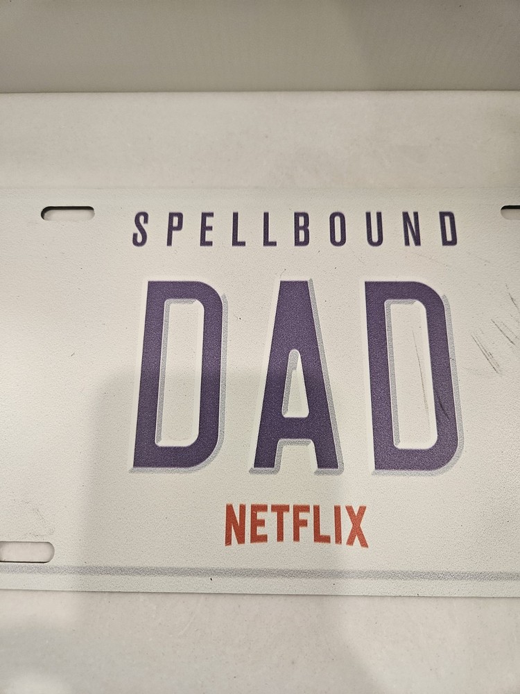 Spellbound Netflix Dad license plate
