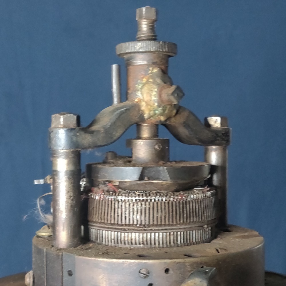 Circular Sock Knitting Machine Antique Industrial Textile Tool