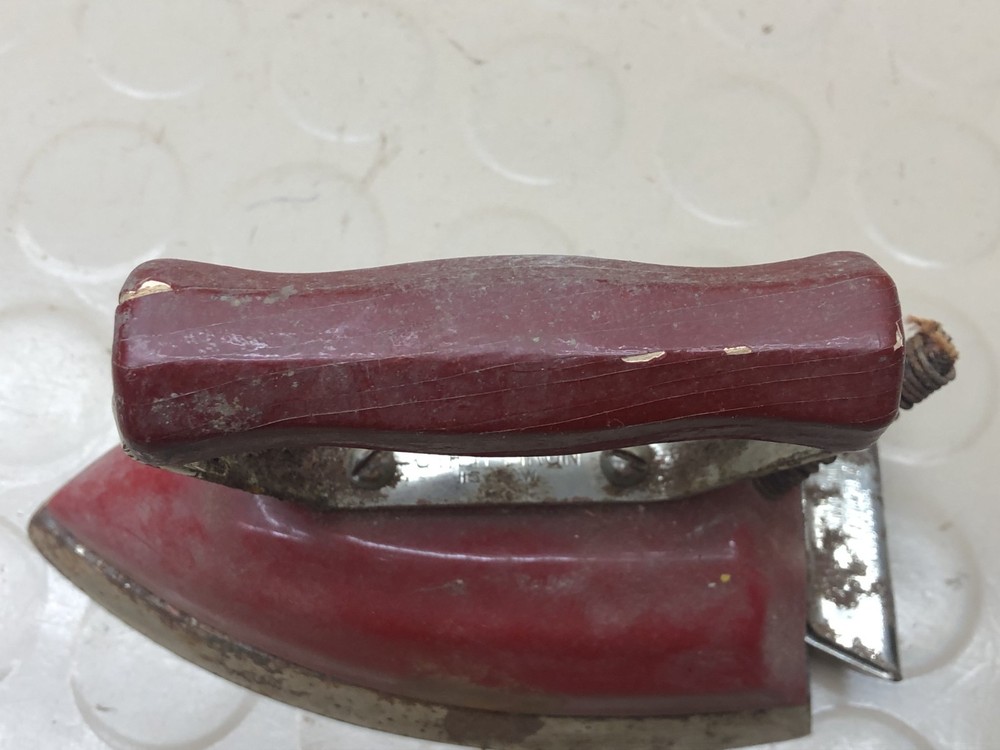 Vintage Small Red Utility Iron ~ For Display