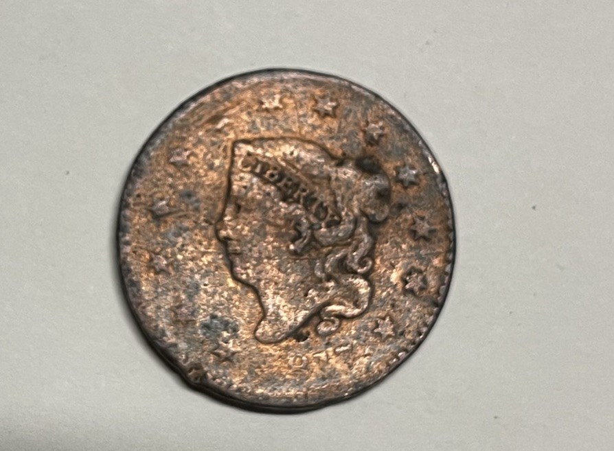 1817 Large Cent Matron Coronet Head 13 Stars, Liberty
