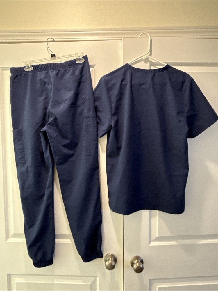 Scrubjoy Blue Small Scrub Set With Jogger Style Pant Unworn