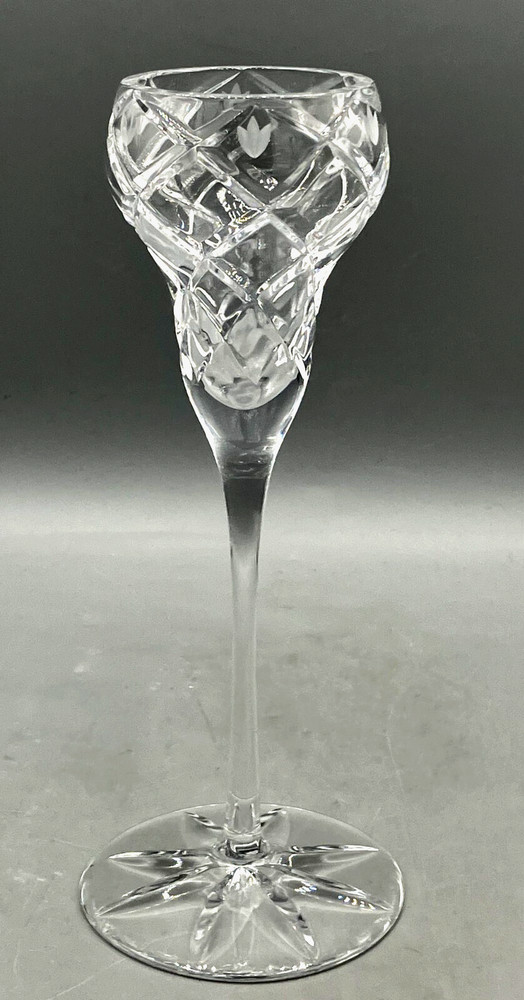 Vintage Lenox Crystal Savannah Pattern 8" Single Light Candlestick