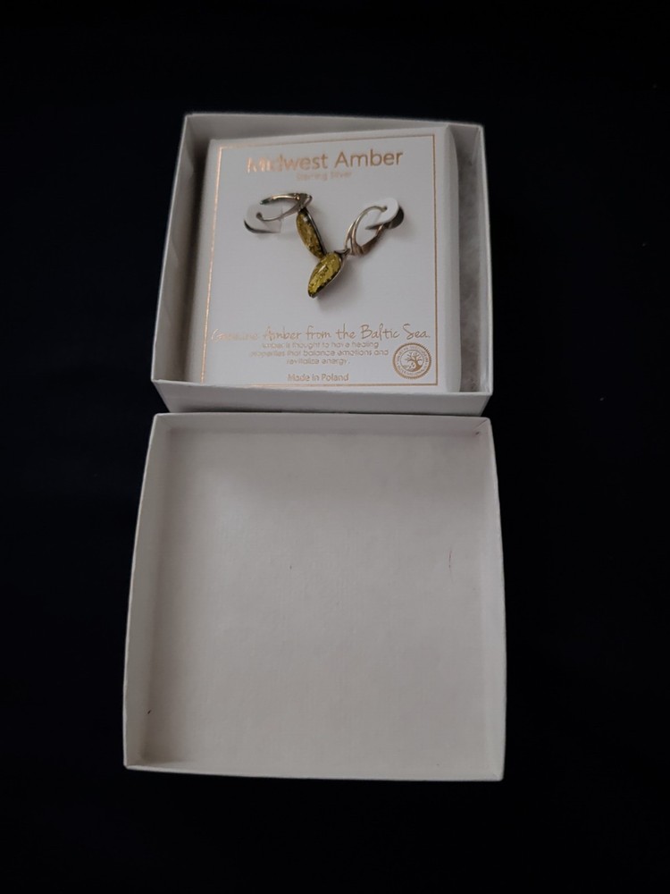 midwest amber earrings
