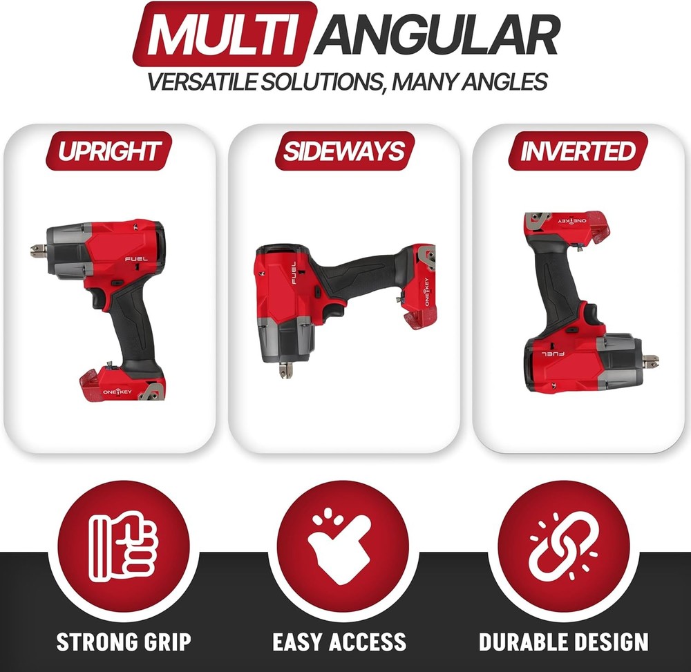 Tool Holder for M18 18V Cordless Drill Organizer Wall Mount 9 Pack