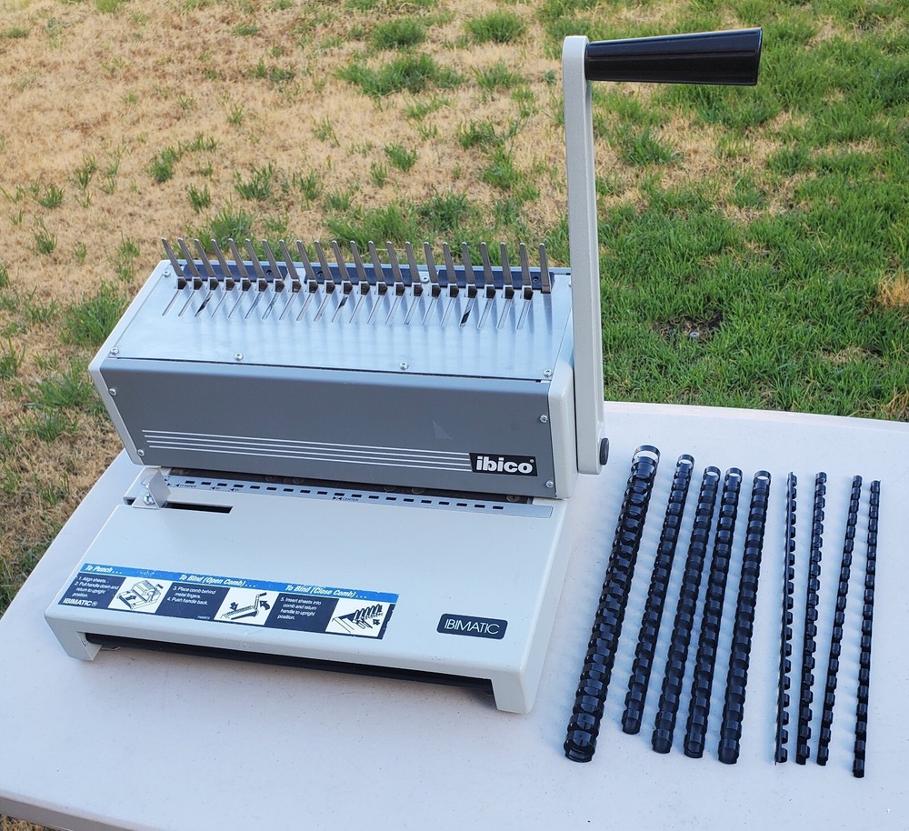 Ibico BINDING MACHINE MODEL IBIMATIC, PORTUGAL - READ DESCRIPTION