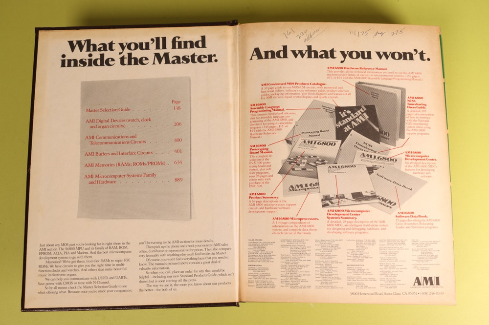 IC Master Book 1977 Computer Chip Collector's HC Bible Microprocessor Memory