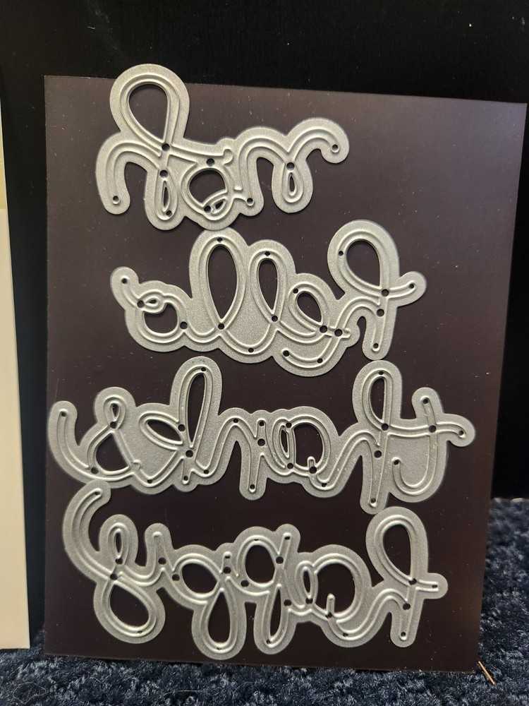 HELLO YOU THINLITS DIES Stampin' Up! #137363 Happy You Hello Thanks words