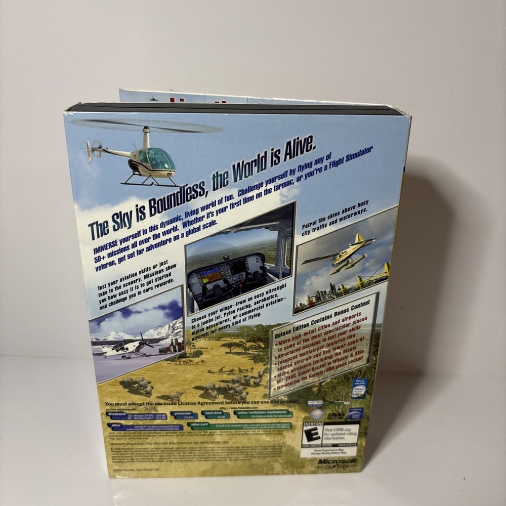 Microsoft 2006 Flight Simulator X Deluxe Edition PC Game Windows