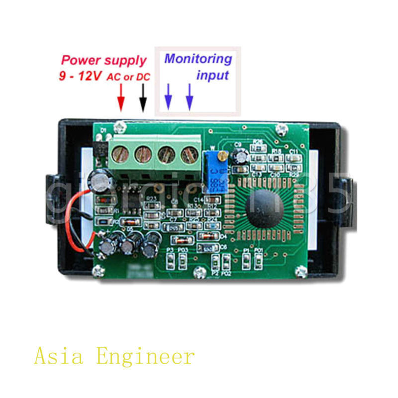 DC 0-19.99V 20V Blue LCD Digital Volt Voltage Panel Meter Voltmeter