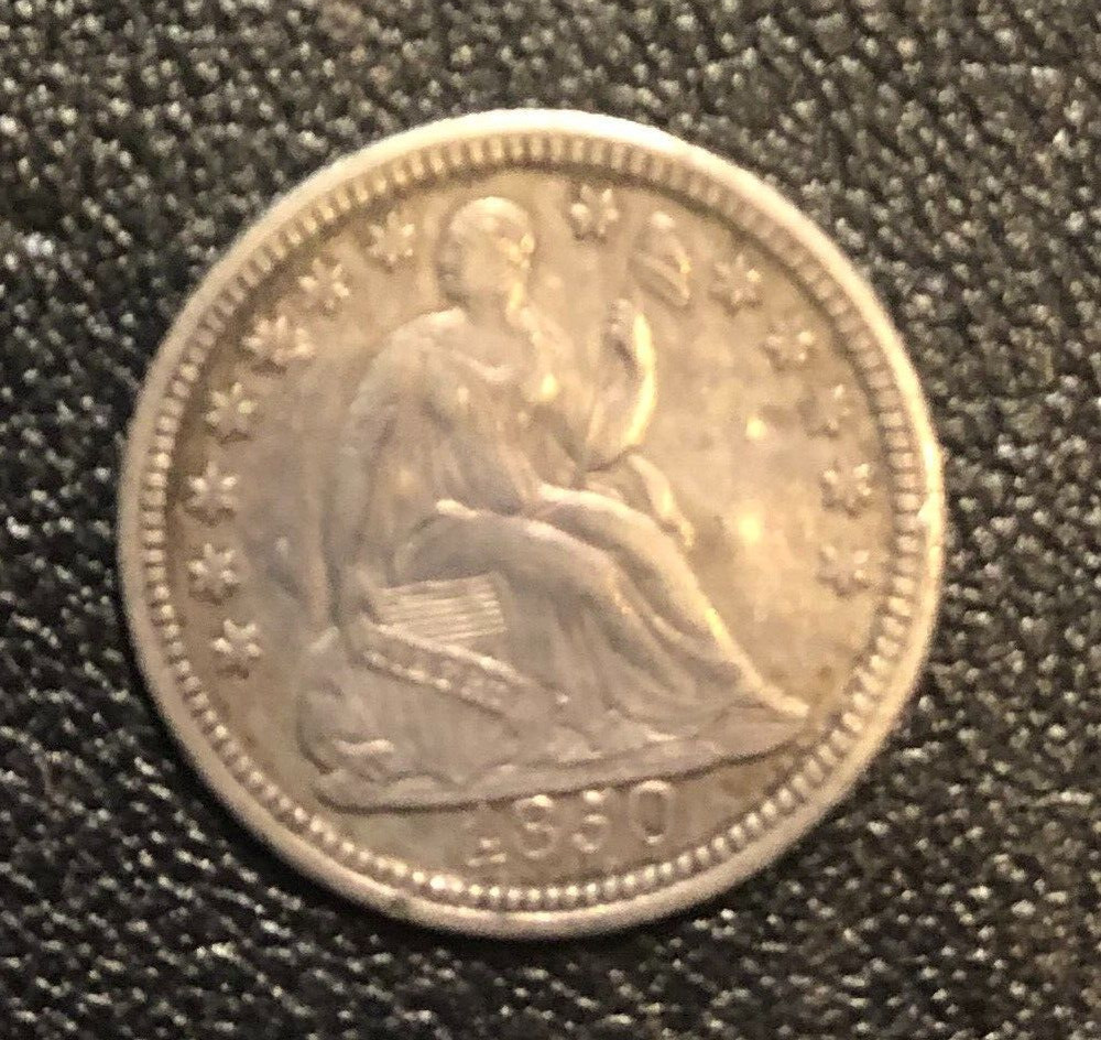 1850 Liberty Seated Half Dime Silver Coin NICE CONDITION!