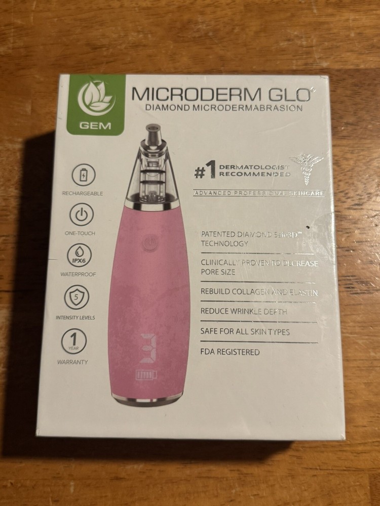 Microderm GLO GEM Diamond Microdermabrasion & Suction Tool - Blackhead removal