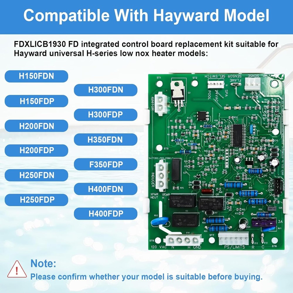 FDXLICB1930 Integrated Control Board Replacement Kit for Hayward