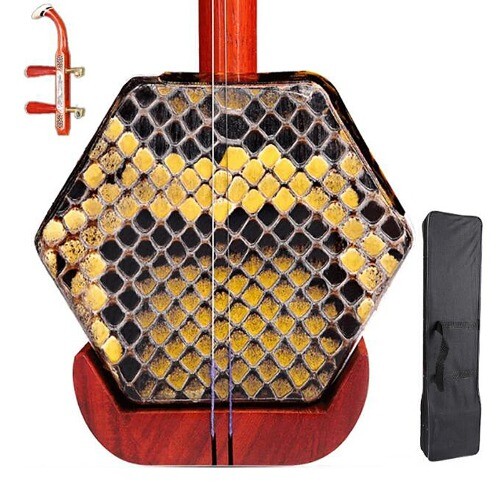 Erhu Solid red wood erheen with accessories Two strings violin fiddle Stringed