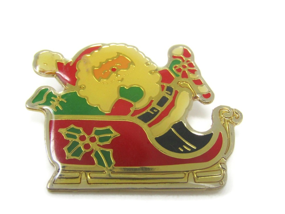 Christmas Bells Double Design Vintage Pin Nice Design