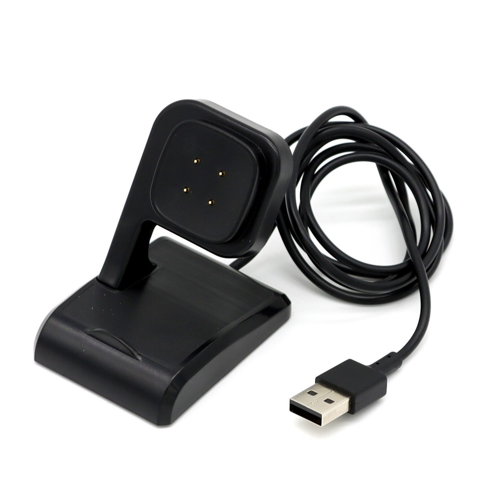 USB Charging Cable Charger Cradle Dock Replacement Fit Fitbit Versa 4/Sense 2