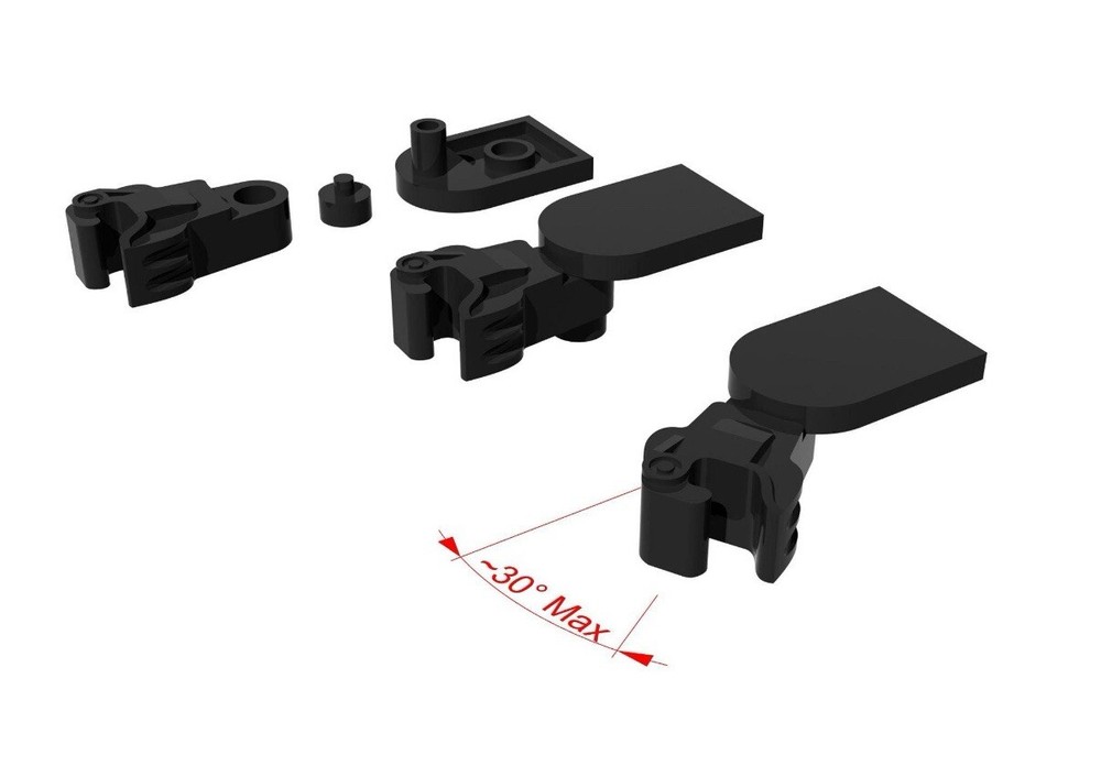 Brick Train Knuckle Couplers - Pair - (Lego Compatible)