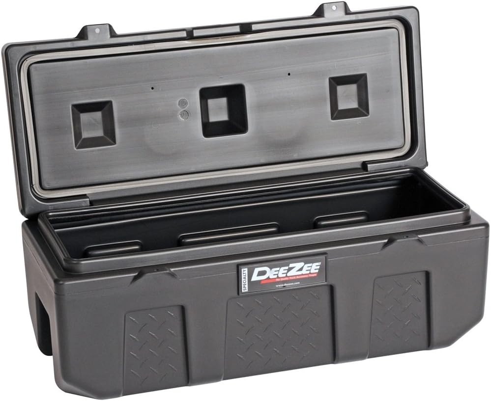 Versatile Poly Plastic Tool Box - 3.6 Cu Ft, Lightweight with Security Features