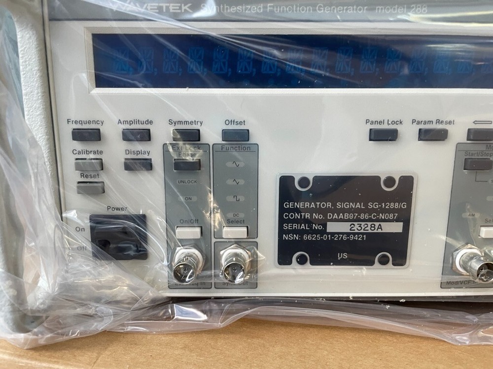 WAVETEK Model 288 20MHz Synthesized Function Generator