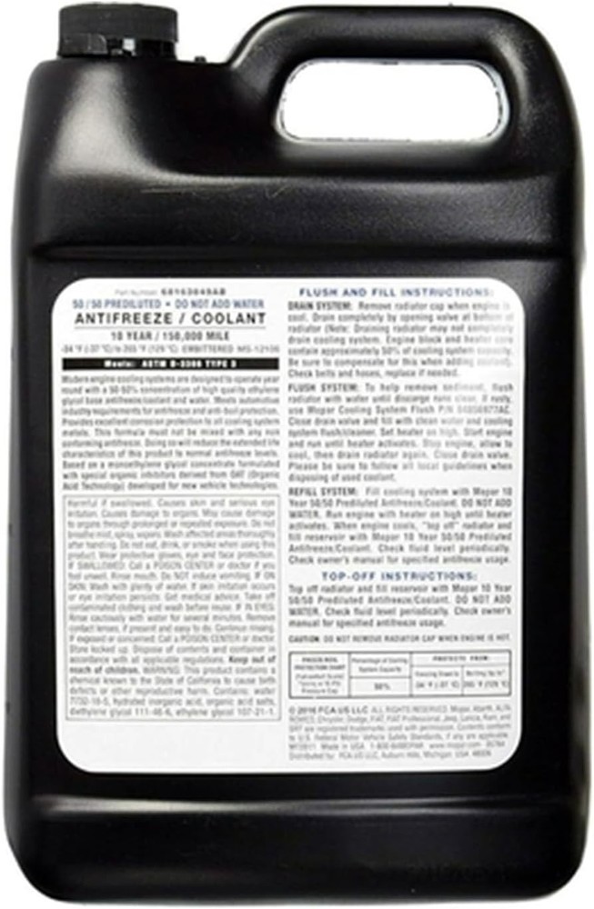 Long-Lasting Coolant Antifreeze - Easy Application