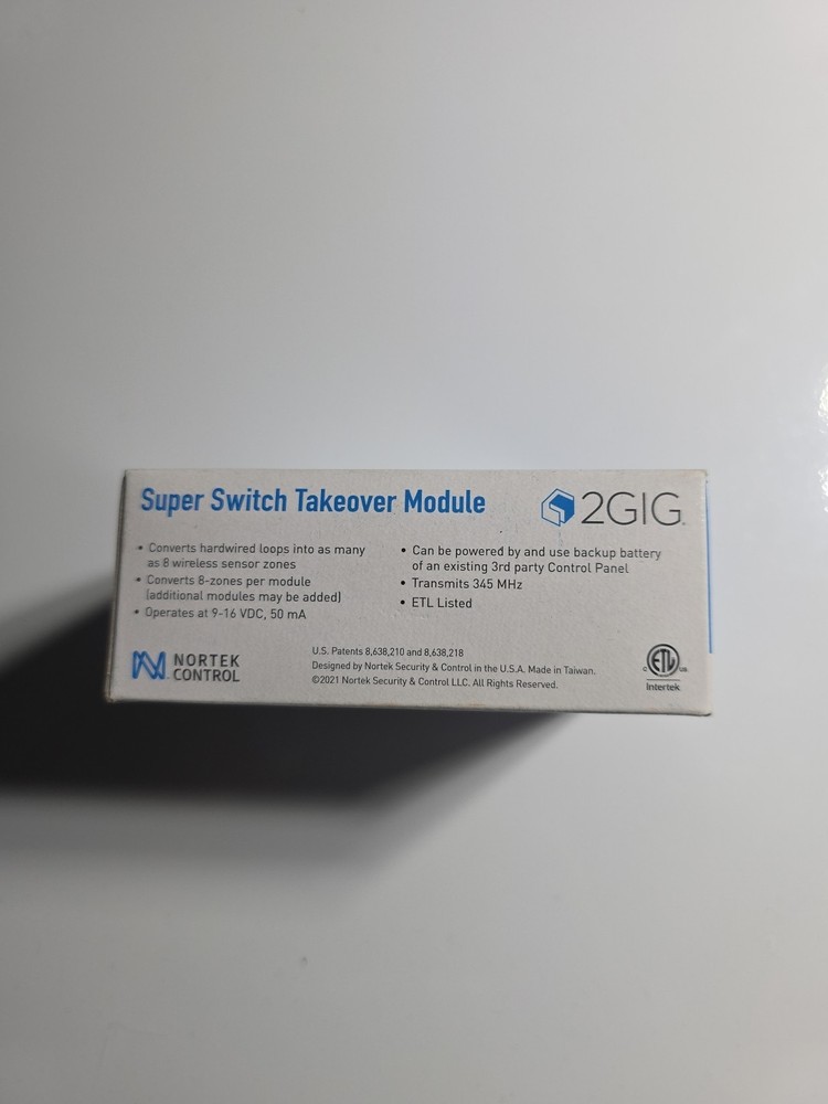2GIG-TAKE-345 345 MHz Super Switch Wireless Home Security Takeover Module