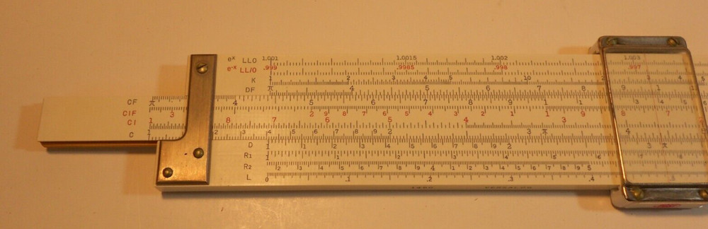 POST VERSALOG 1460 Engineer Slide Rule Case Belt Loop Instructions JAPAN E5