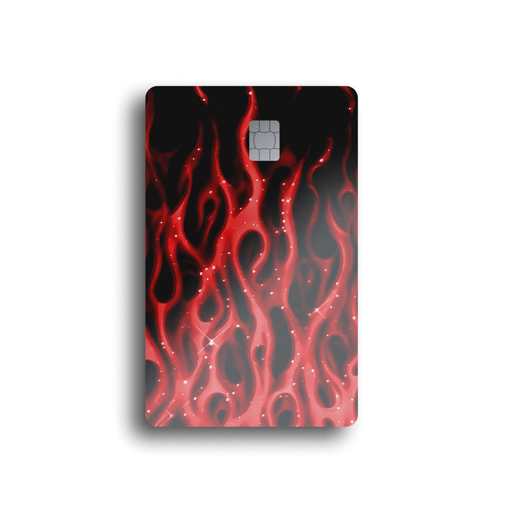 Midnight Flames Card Skin (RED)