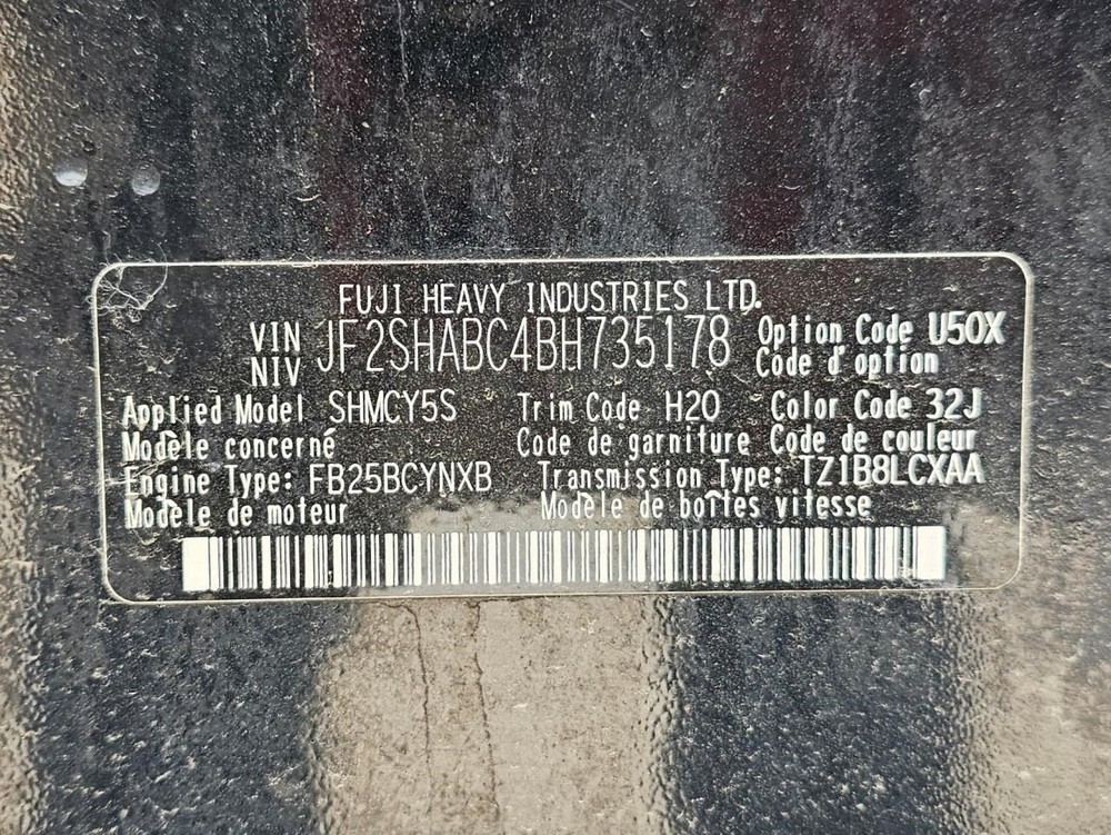 FORESTER 2011 Headrest 2449477
