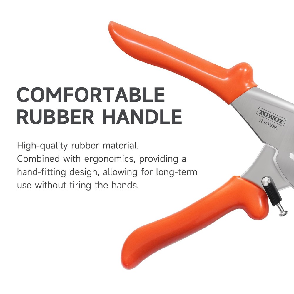 Sharp Multi Angle Miter Shear Cutter, Adjustable at 45° to 135° W/Safety Lock