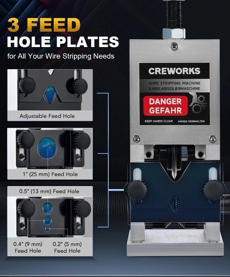 Scrap Wire Stripper Wire Stripping Machine for Recycling By Creworks