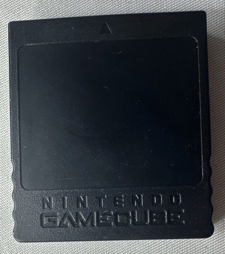 Nintendo GameCube Black Memory Card 251 Blocks (DOL-014) Genuine OEM Tested