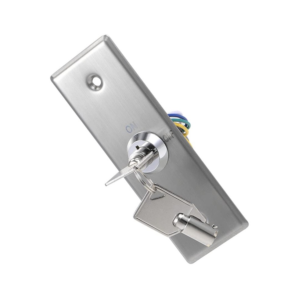 uxcell Key Switch Lock On/Off Exit Door Lock Emergency Door Release SPST for ...