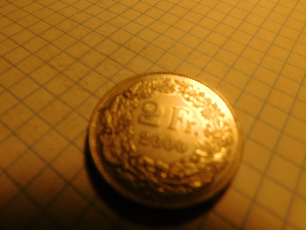 SWITZERLAND 2 FRANCS 2000 B # 1094