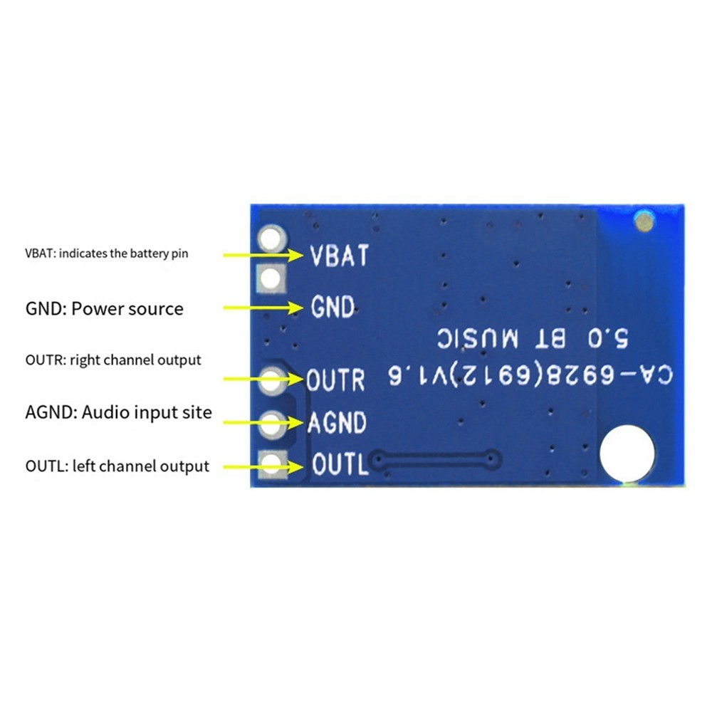 10pcs Bluetooth CA-6928 Bluetooth Audio Module 5V 5.0BT Bluetooth-4434