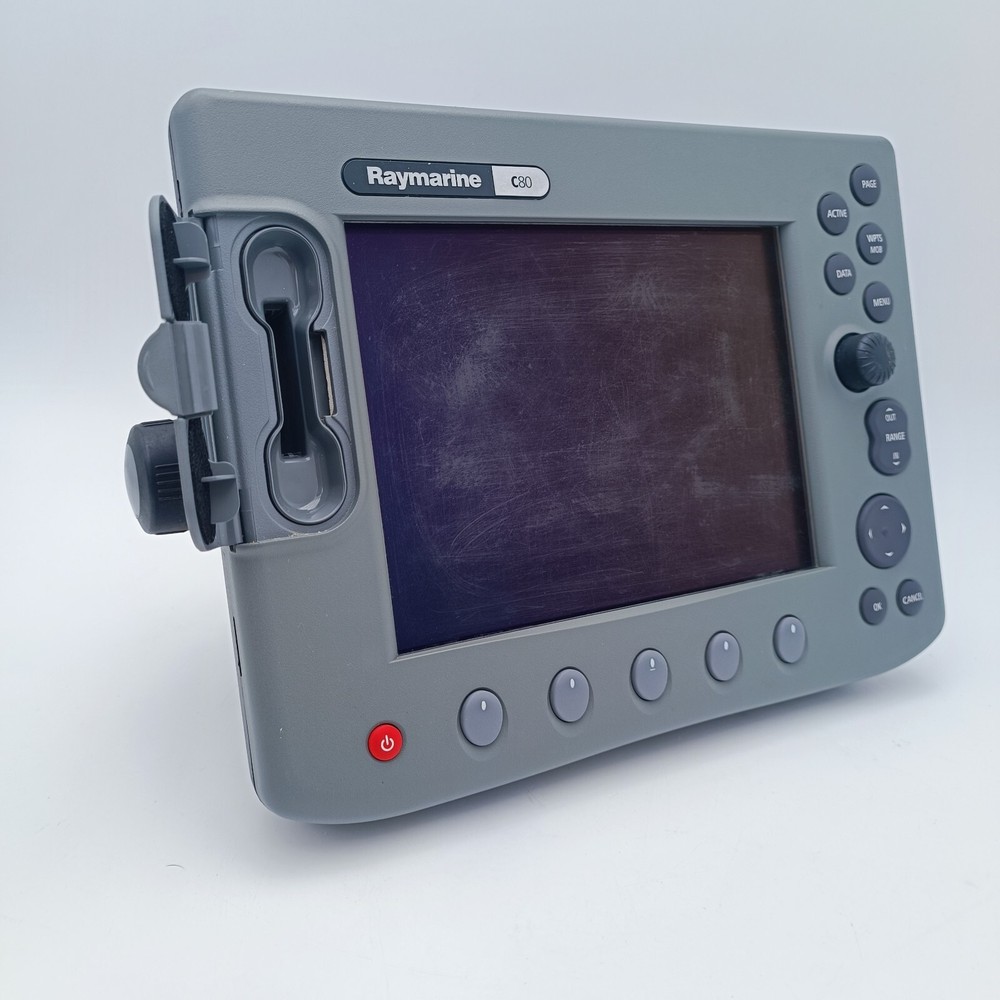 Raymarine C80 Chartplotter GPS Fishfinder Radar 8.4" LCD Display Cable PERFECT!