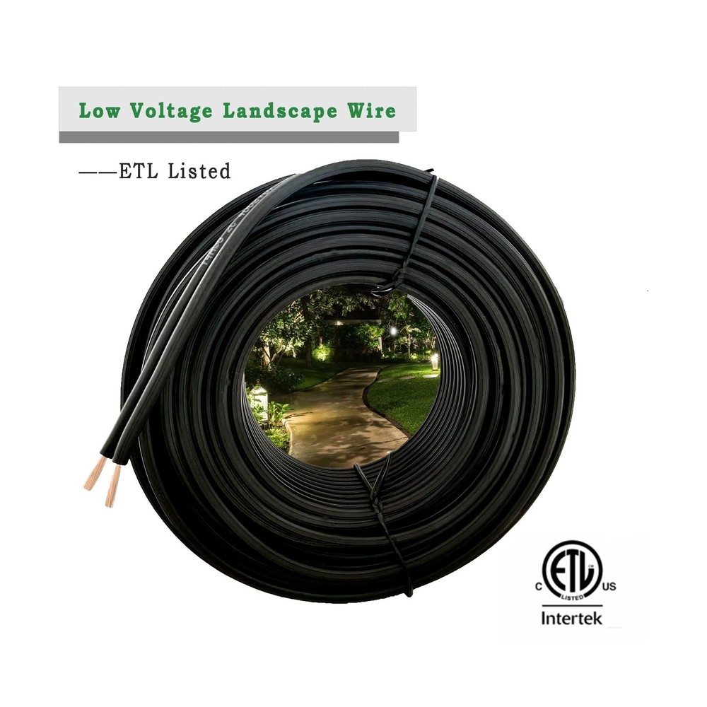 Low Voltage Landscape Lighting Wire - Outdoor Direct Burial Underground Low-E...