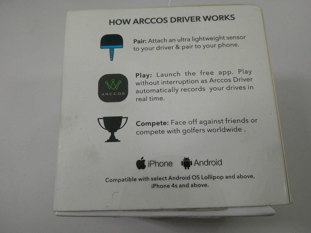 2 Arccos Driver Performance Tracking System, records your drives BLUE