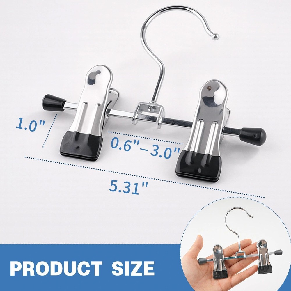 Adjustable Stainless Steel Shoe Rack Pants Folder Multi-Functional Portable T...