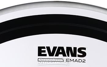 Evans EMAD2 Clear Bass Batter Head - 22"