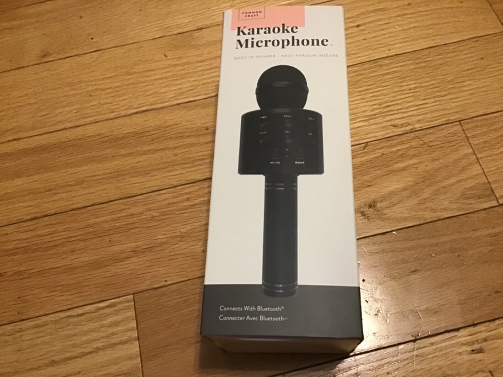 karaoke microphone bluetooth new sealed common craft microphone New box