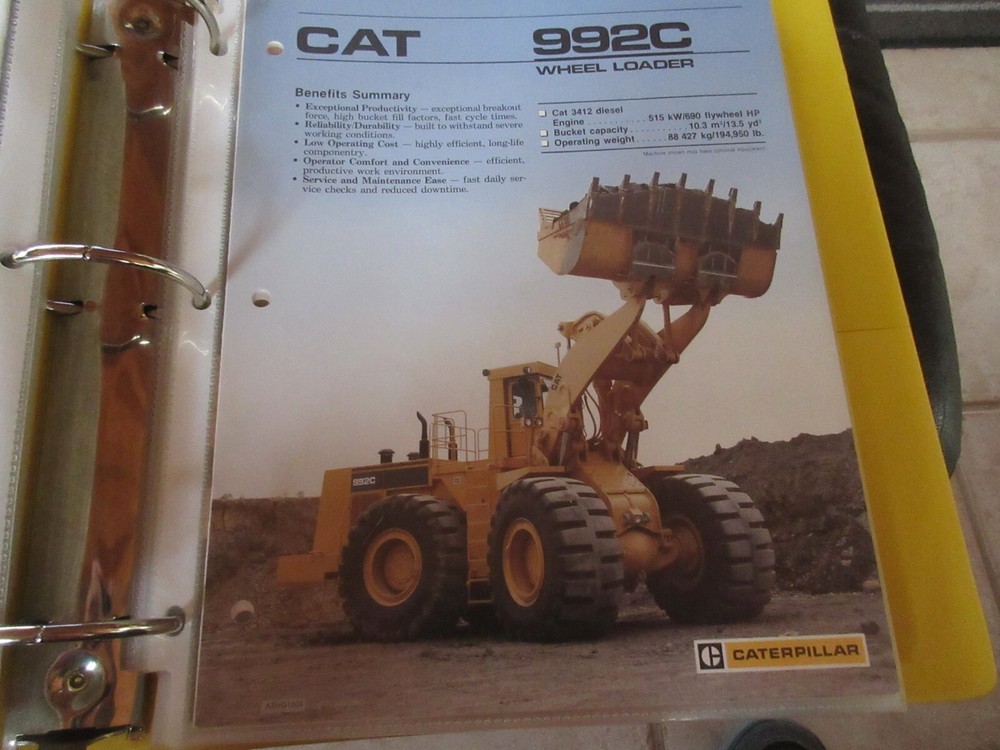 Caterpillar 992C Wheel Loader Brochure 10 Page