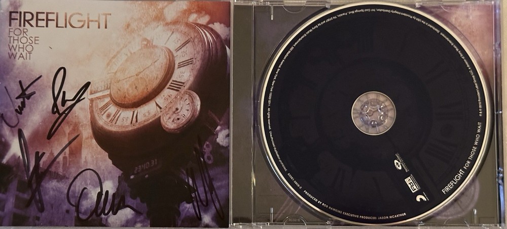 FireFlight , For Those Who Wait Cd Authentic Band Signatures